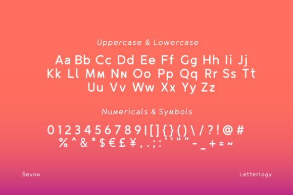 Bevon Font - Preview 1