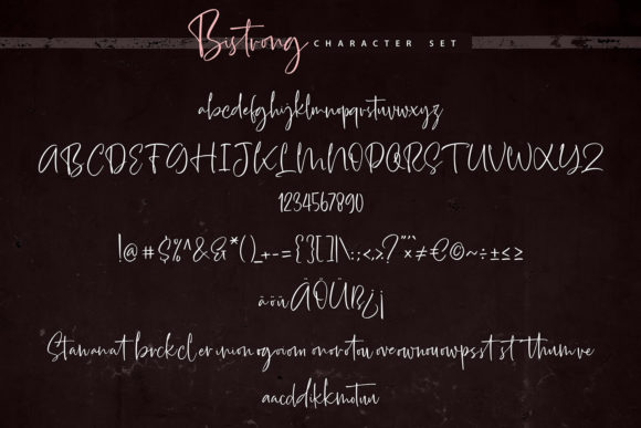 Bistrong Font - Preview 5