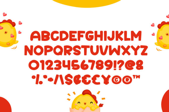 Cute Chicken Font - Preview 4