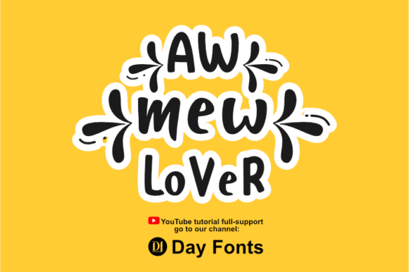 Cutesy Font PNG with transparent background - Preview 1