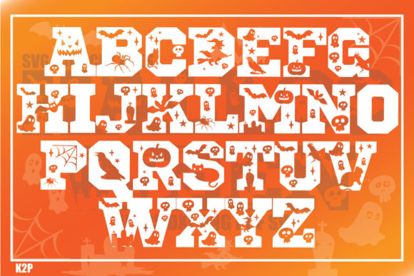 Hallooween Font PNG with transparent background - Preview 2