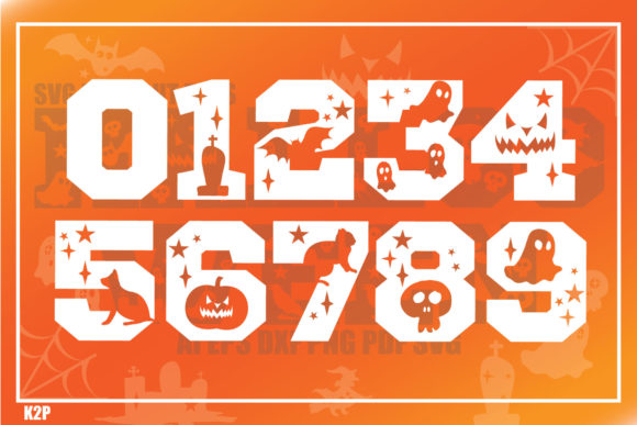 Hallooween Font PNG with transparent background - Preview 3