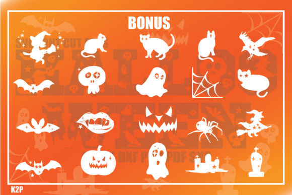 Hallooween Font PNG with transparent background - Preview 4