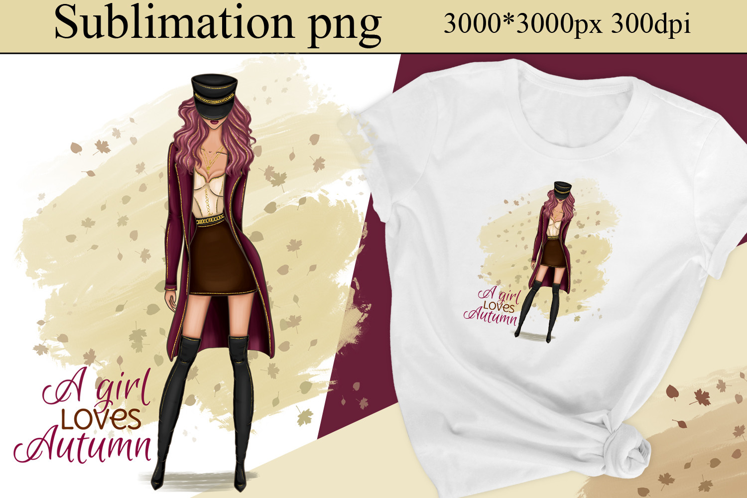 Hello Fall Sublimation Designs, Autumn Graphic by LerVik · Creative Fabrica