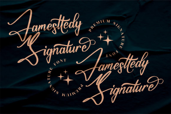 Jamesttedy Signature Font PNG with transparent background - Preview 1