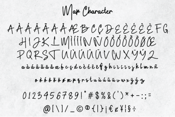 Marielle Signature Font PNG with transparent background - Preview 6