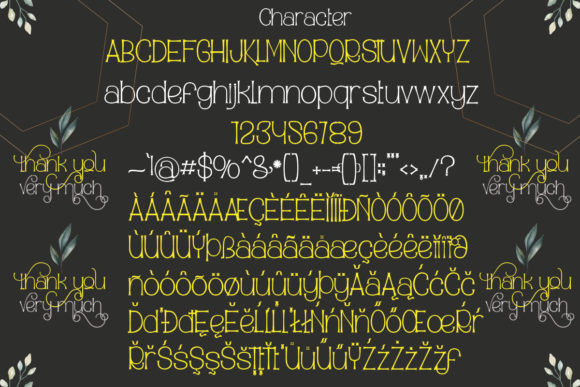 Royal Paradise Font PNG with transparent background - Preview 1