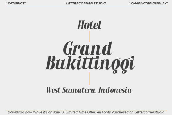 Satisfice Font PNG with transparent background - Preview 1