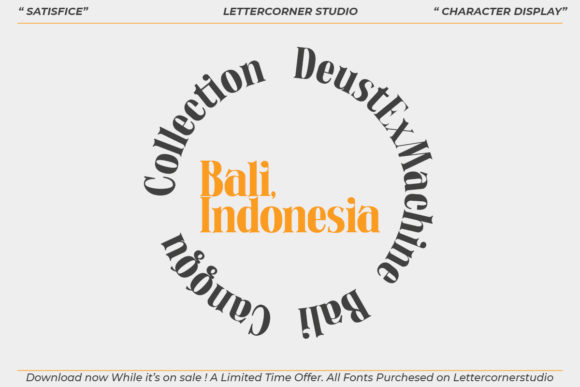 Satisfice Font PNG with transparent background - Preview 4