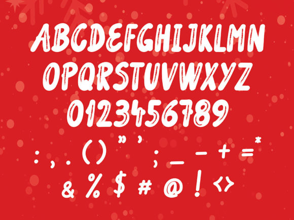 Snow Dust Font PNG with transparent background - Preview 1