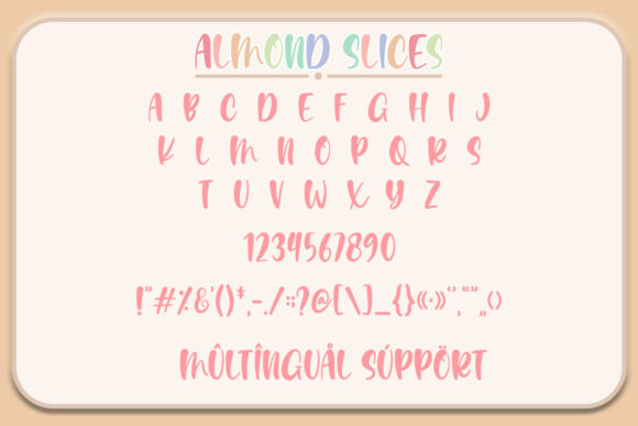 Almond Slices Font - Preview 2