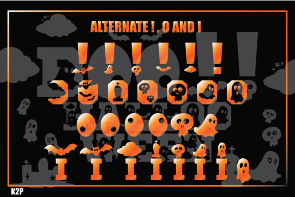 Boo!! Halloween Font - Preview 5