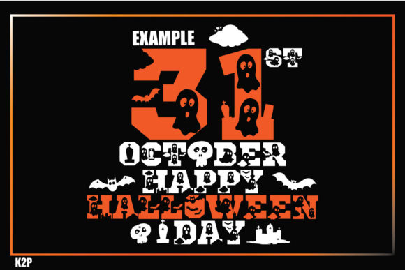 Boo!! Halloween Font - Preview 6