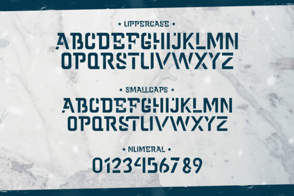 Cold Army Font - Preview 1