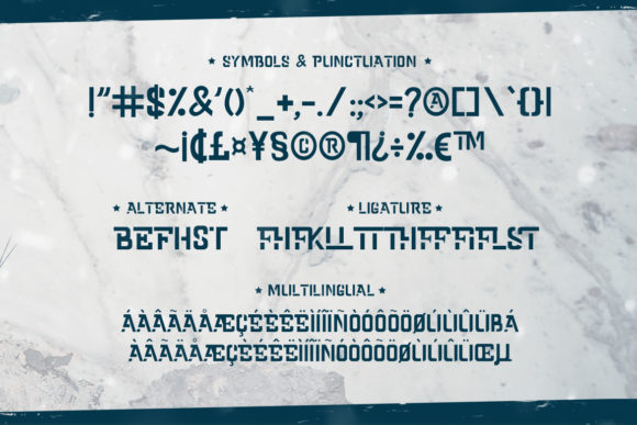 Cold Army Font - Preview 2