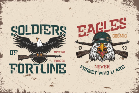 Cold Army Font - Preview 3