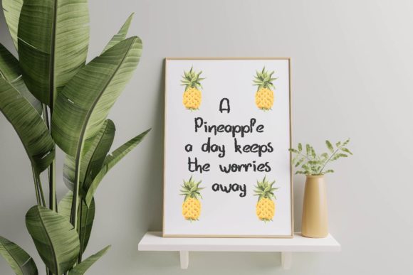 Holiday Fruits Font PNG with transparent background - Preview 2
