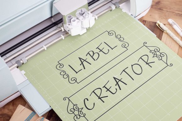 Label Creator Font PNG with transparent background - Preview 2