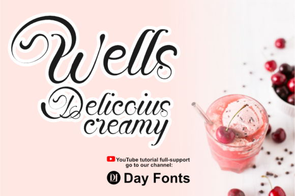 Require Cheribelle Font PNG with transparent background - Preview 1