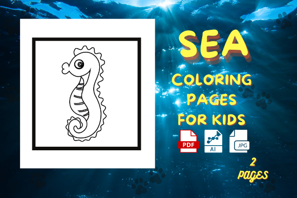 Sea Animals Coloring Pages Vol 3 | KDP Graphic by KDP World · Creative ...