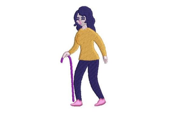 Woman with a Cane