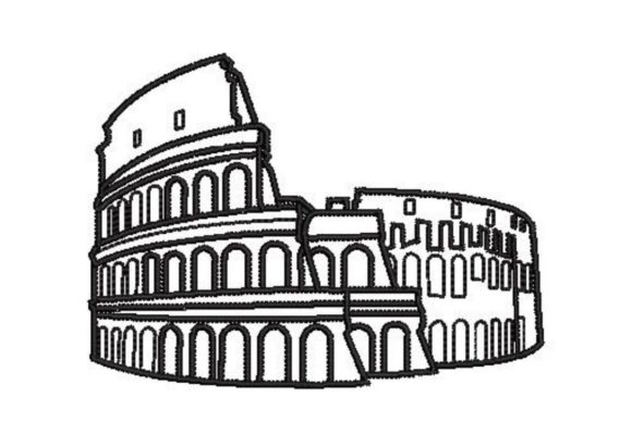 World Landmarks Coloring Colosseum