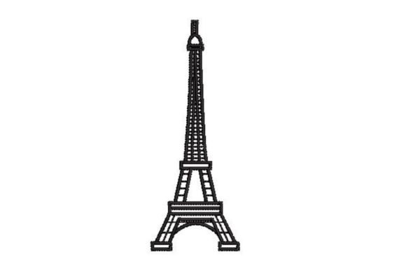 World Landmarks Coloring Eiffel Tower
