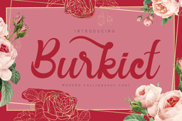 Burkict Script & Handwritten Font By himmahdesign