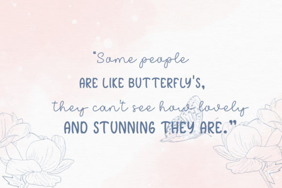Butter Fly Font - Preview 1