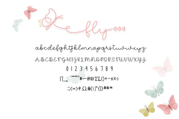 Butter Fly Font - Preview 6