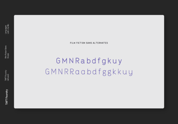 Film Fiction Font - Preview 4