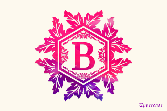 Floral Wedding Font PNG with transparent background - Preview 1