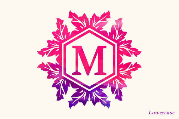 Floral Wedding Font PNG with transparent background - Preview 3