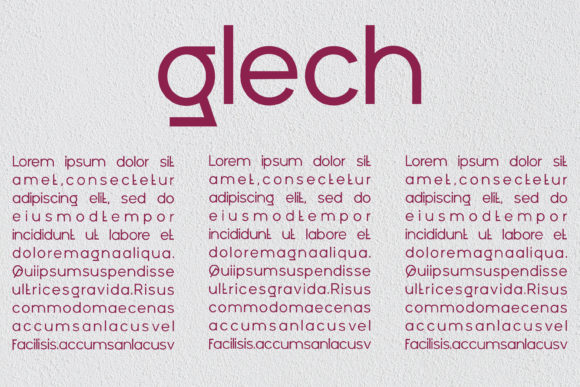 Glech Font - Preview 1