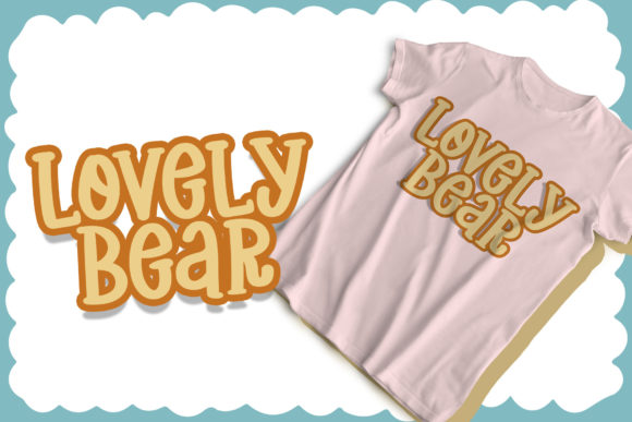 Gomu Bear Font PNG with transparent background - Preview 2