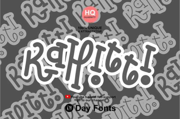 Kahitti Font PNG with transparent background - Preview 1