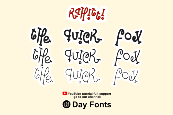 Kahitti Font PNG with transparent background - Preview 3