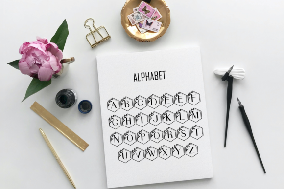 Kharisma Monogram Font PNG with transparent background - Preview 1