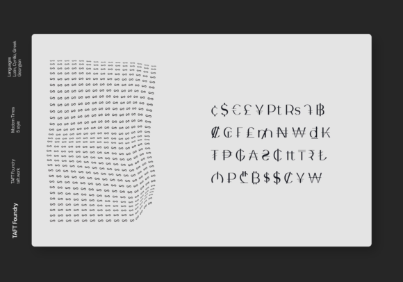 Modern Times Font PNG with transparent background - Preview 6