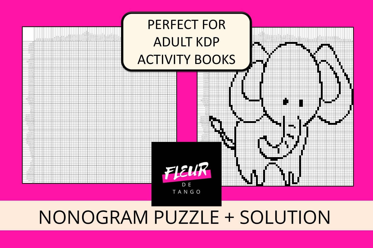 Nonogram Puzzle + Solution Page 32 Graphic by Fleur de Tango · Creative ...