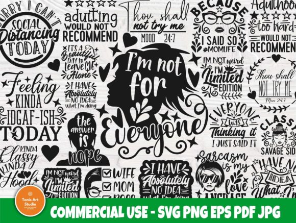 Sarcastic Bundle&nbsp; Graphic Crafts By TonisArtStudio