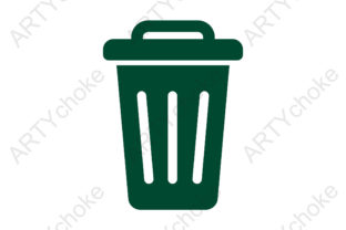 Trach Bin Icon. SVG File for Cricut Graphic by artychoke.design ...