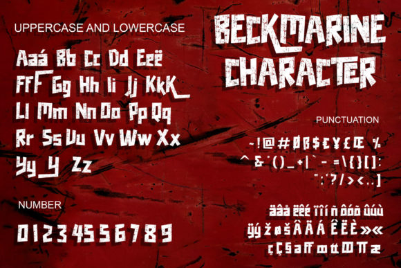 Beckmarine Font - Preview 4
