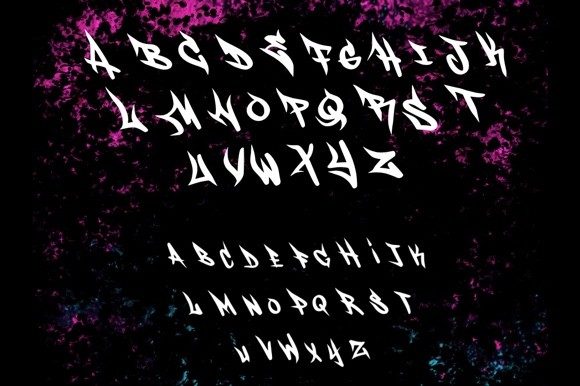 Disorder Font PNG with transparent background - Preview 1
