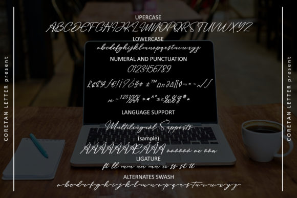 Gianluigi Marchiavelli Font PNG with transparent background - Preview 4