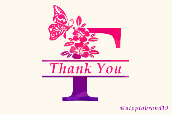 Hibiscus Flower Monogram Font - Preview 5