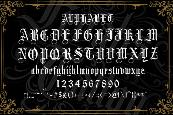 Monshiner Font PNG with transparent background - Preview 3