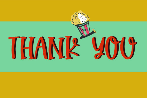 Popcorn Sweet Font PNG with transparent background - Preview 4