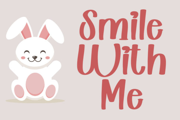 Rabbit Tails Font PNG with transparent background - Preview 1