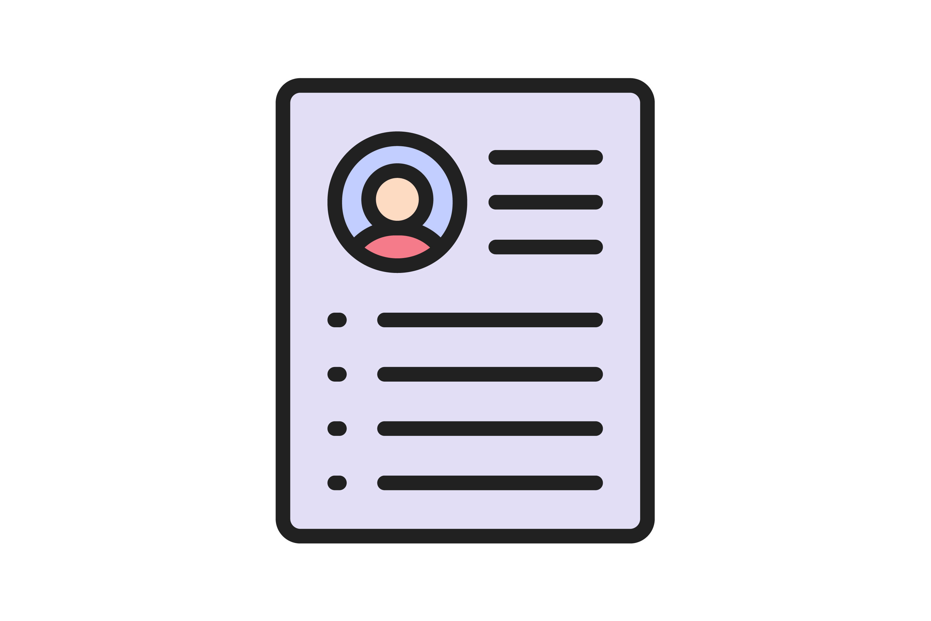Resume Filled Line Icon Graphic by IconBunny · Creative Fabrica